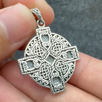 Celtic Cross Spiral Pendant TP478